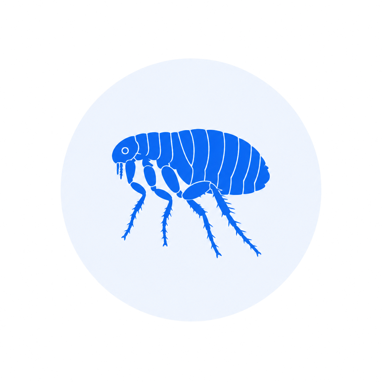 Indoor flea treatment badge